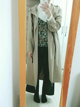 「レイヤードstyle」｜「アイテム（キャミソール）」を使った、まよめっこさん（レディース・163cm）の冬コーディネート