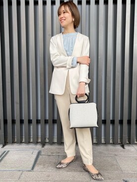 「遊び心のあるJacket Style」｜momo Kamataさん（レディース・157cm）の冬コーディネート