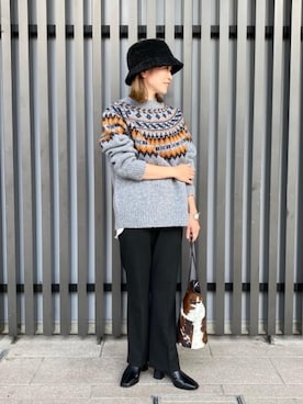 momo Kamataさん（レディース・157cm）の秋コーディネート