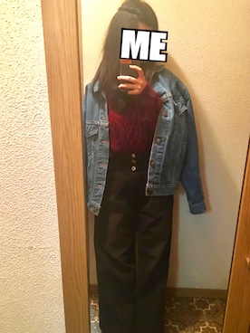 「Dosch（ドスチ）のアイテム（パンツ）」を使った、准乃さん（レディース・163cm）の冬コーディネート