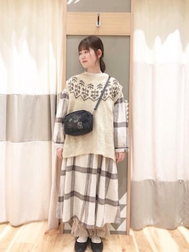 あやかさん（レディース・153cm）の冬コーディネート