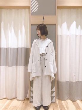 「Samansa Mos2（サマンサ モスモス）のアイテム（テーラードジャケット）」を使った、あやかさん（レディース・153cm）の春コーディネート