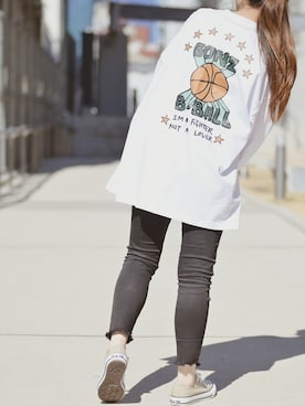 「Mark Gonzales（マーク・ゴンザレス）のアイテム」を使った、enamin　相互フォローさん（レディース・155cm）の冬コーディネート