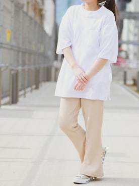 「JOHN'S CLOSET（ジョンズクローゼット）のアイテム」を使った、enamin　相互フォローさん（レディース・155cm）の春コーディネート