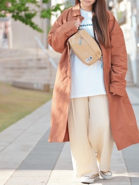 「MEI（メイ）のアイテム」を使った、enamin　相互フォローさん（レディース・155cm）の春コーディネート