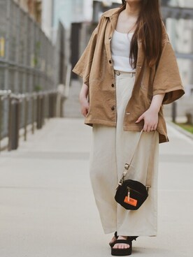 「JOHN'S CLOSET（ジョンズクローゼット）のアイテム」を使った、enamin　相互フォローさん（レディース・155cm）の夏コーディネート