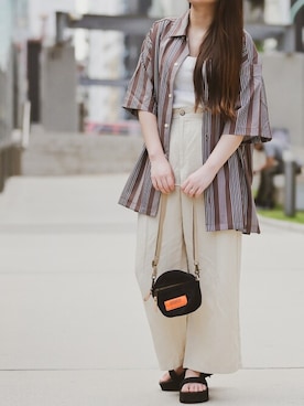 「JOHN'S CLOSET（ジョンズクローゼット）のアイテム」を使った、enamin　相互フォローさん（レディース・155cm）の夏コーディネート