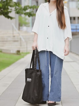 「JOHN'S CLOSET（ジョンズクローゼット）のアイテム」を使った、enamin　相互フォローさん（レディース・155cm）の夏コーディネート