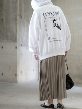 「JOHN'S CLOSET（ジョンズクローゼット）のアイテム」を使った、enamin　相互フォローさん（レディース・155cm）の冬コーディネート