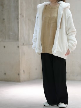 「JOHN'S CLOSET（ジョンズクローゼット）のアイテム」を使った、enamin　相互フォローさん（レディース・155cm）の冬コーディネート