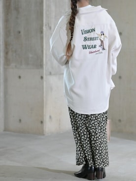 「JOHN'S CLOSET（ジョンズクローゼット）のアイテム」を使った、enamin　相互フォローさん（レディース・155cm）の春コーディネート