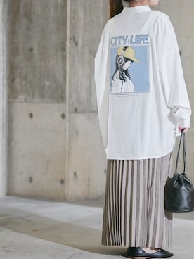 「JOHN'S CLOSET（ジョンズクローゼット）のアイテム」を使った、enamin　相互フォローさん（レディース・155cm）の春コーディネート