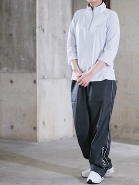 「７分丈パンツ」｜enamin　相互フォローさん（レディース・155cm）の夏コーディネート
