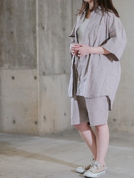 「部屋着」｜enamin　相互フォローさん（レディース・155cm）の夏コーディネート