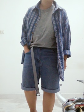 「THE（ザ）のアイテム」を使った、MEATさん（レディース・141cm）の冬コーディネート
