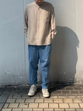 「CONS SBのアイテム」を使った、塚原 寿雄さん（メンズ・181cm）の春コーディネート