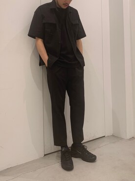 「アイテム（スラックス）」を使った、塚原 寿雄さん（メンズ・181cm・30代）の夏コーディネート