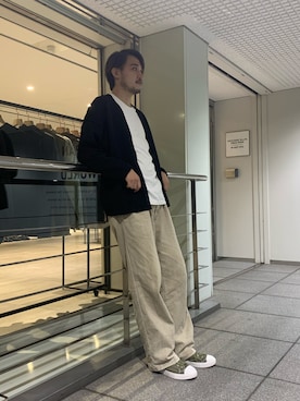 「PUBLIC TOKYO（パブリックトウキョウ）のアイテム」を使った、塚原 寿雄さん（メンズ・181cm）の秋コーディネート