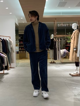 「PUBLIC TOKYO（パブリックトウキョウ）のアイテム」を使った、塚原 寿雄さん（メンズ・181cm）の秋コーディネート