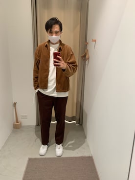 フレックスウールセットアップスラックスを使った人気ファッション