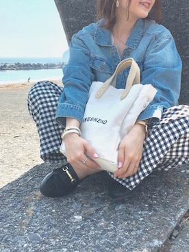 「Daniel Wellington（ダニエルウェリントン）の販売終了クラシックペティット アッシュフィールド32mm（アナログ腕時計）」を使った、mikaさん（レディース・154cm）の春コーディネート