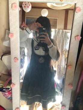 「アイテム（ワンピース/ドレス）」を使った、もっちちゃんさん（レディース・156cm・10代）の冬コーディネート