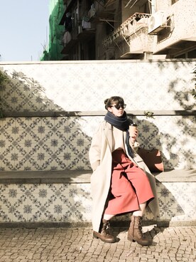 「ALDO（アルド）のアイテム（ブーツ）」を使った、Pepperさん（レディース・158cm）の冬コーディネート