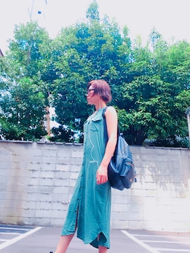「アイテム（シャツワンピース）」を使った、yuiさん（レディース・161cm・20代）の夏コーディネート
