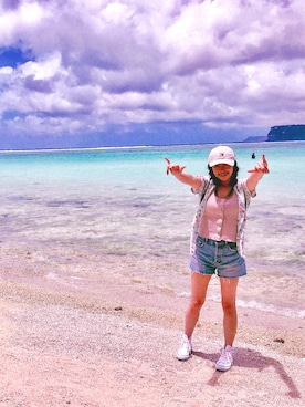 「ショーパン」｜「アイテム（キャップ）」を使った、yuiさん（レディース・161cm）の夏コーディネート