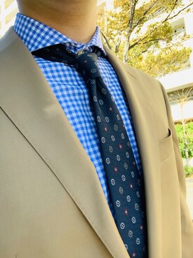 「THE SUIT COMPANY（ザ・スーツカンパニー）のアイテム（スーツジャケット）」を使った、marubikeさん（メンズ・172cm）の冬コーディネート