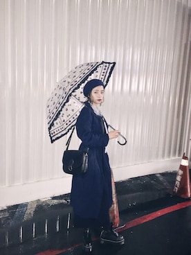 「sandro（サンドロ）のアイテム（ジャケット/アウター）」を使った、Rosie🌹さん（レディース・161cm）の冬コーディネート