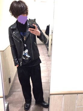 「バンドT」｜「アイテム（その他アウター）」を使った、：kgtsmさん（メンズ・170cm）の春コーディネート