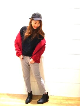 rem☺︎さん（レディース・165cm）の冬コーディネート