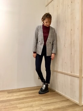 rem☺︎さん（レディース・165cm）の秋コーディネート