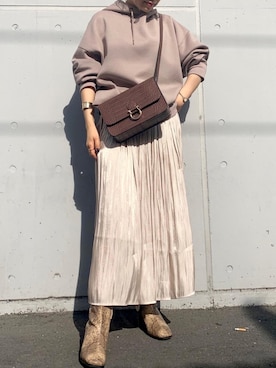 「ワントーンスタイル」｜shokoさん（レディース・152cm）の冬コーディネート