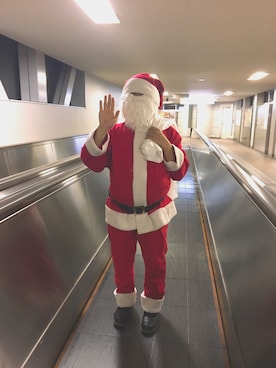 「MerryX'masのアイテム（その他、レッド系）」を使った、まとこさん（メンズ・165cm）の冬コーディネート