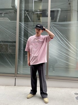 メンズのtシャツ カットソー パープル 紫色系 コーディネート Zozotown