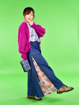 「ScoLar（スカラー）のアイテム（財布/小物）」を使った、まいたけさん（レディース・157cm）の春コーディネート