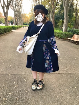 「stradivarius（ストラディバリウス）のアイテム（帽子）」を使った、まいたけさん（レディース・157cm）の秋コーディネート