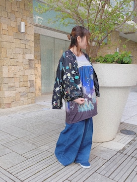 「ScoLar（スカラー）のアイテム（ジャケット/アウター）」を使った、まいたけさん（レディース・157cm）の春コーディネート