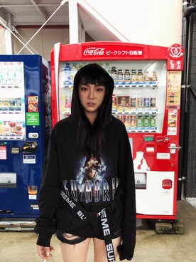 「MISBHV（ミスビヘイブ）のアイテム」を使った、Achanさん（レディース・163cm）の秋コーディネート