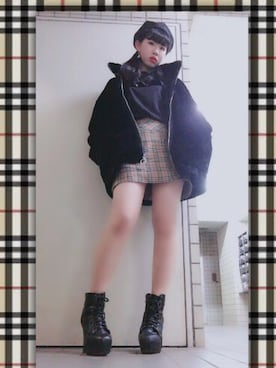 「DETAILS（ディテールズ）のアイテム（ブルゾン）」を使った、りむさん（レディース・157cm）の冬コーディネート