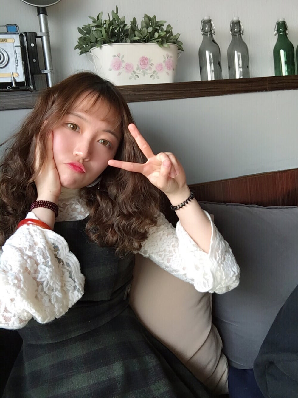 「NINEのアイテム（トップス、ホワイト系）」を使った、xmdxixi123さん（レディース・163cm）の春コーディネートの1枚目の写真