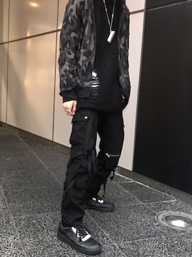 「KAPITAL」｜「アイテム（アクセサリー）」を使った、ｙさん（メンズ・174cm）の冬コーディネート