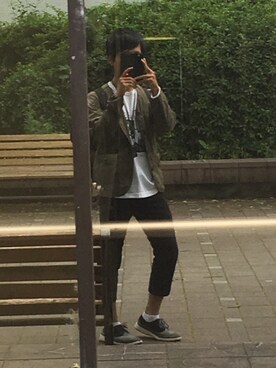 「TAKA-Q（タカキュー）のアイテム（チノパンツ）」を使った、陸さん（メンズ・162cm）の夏コーディネート