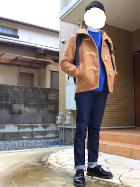 「WEGO（ウィゴー）のアイテム（ダッフルコート）」を使った、💫SHOGO💫さん（メンズ・178cm）の冬コーディネート