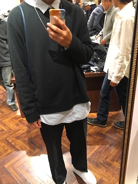 「HANES（ヘインズ）のアイテム（スウェット）」を使った、じゅんやさん（メンズ・176cm）の秋コーディネート
