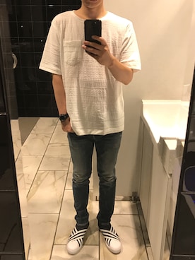 「SETSUNA（セツナ）のアイテム」を使った、こうへいさん（メンズ・168cm）の夏コーディネート