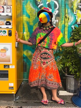 「harajuku」｜「アイテム（アクセサリー）」を使った、わさびさん（レディース・159cm）の夏コーディネート
