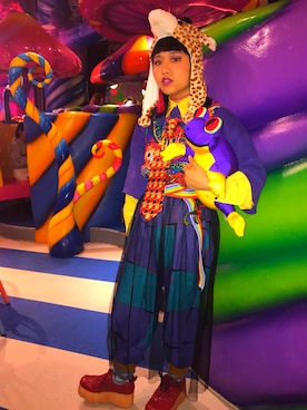 「halloween」｜「アイテム（おもちゃ）」を使った、わさびさん（レディース・159cm）の秋コーディネート
